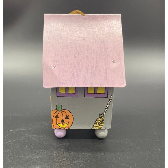 Vintage Halloween Decor Ornament Bird House Artisan Made Signed Dixie California - Picture 2 of 9